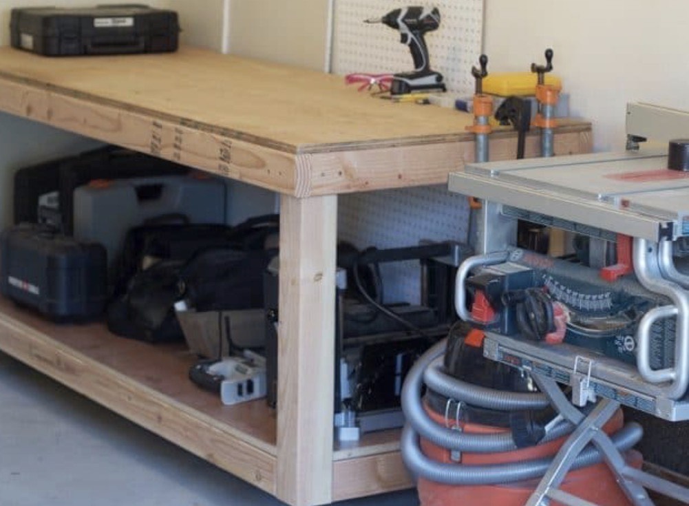 Rolling Workbench Plans – Built With Basic Tools | DIY Garage Workbench | Beginner Woodworking Plans