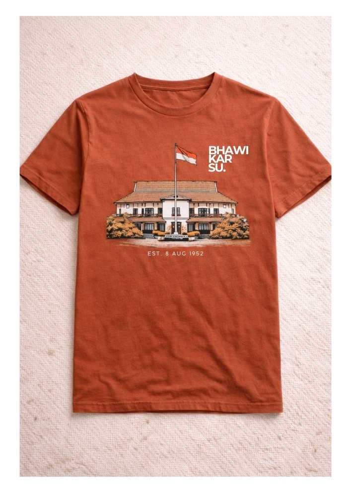 Kaos Bhawikarsu Merah Bata