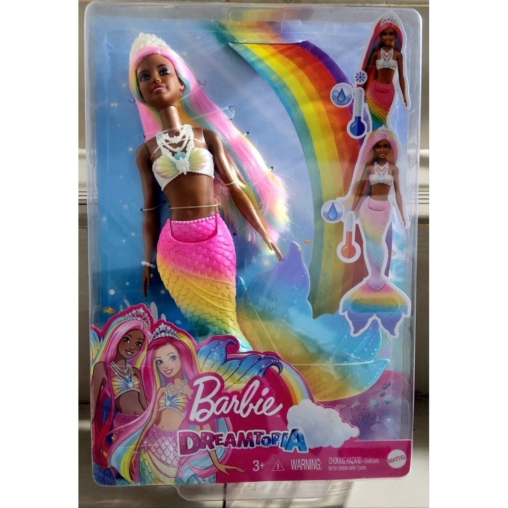 BARBIE DREAMTOPIA RAINBOW MAGIC MERMAID DOLL - BONEKA BARBIE ORIGINAL MATTEL