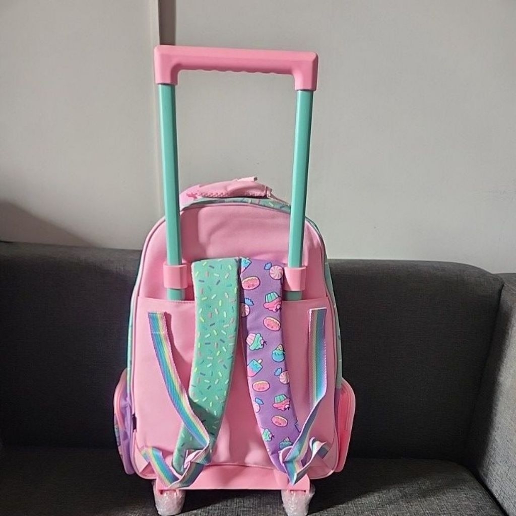 SALE SET SMIGGLE TROLLEY BACKPACK & LUNCHBAG MODEL UNICORN BEST BUDZ SD+ ORIGINAL