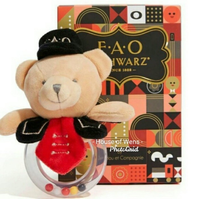 FAO SCHWARZ TEETHING MADE BEAR ABLE - MAINAN TEETHING BONEKA BAYI ORIGINAL