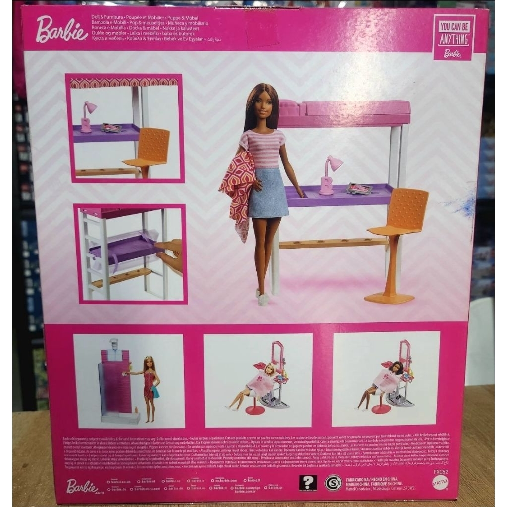 BARBIE LOFT BED AND FURNITURE SET -  BONEKA BARBIE DAN PERABOT ORIGINAL