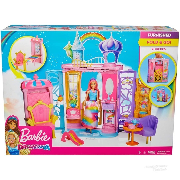 BARBIE DREAMTOPIA COLLAPSIBLE CASTLE - ISTANA BARBIE ORIGINAL