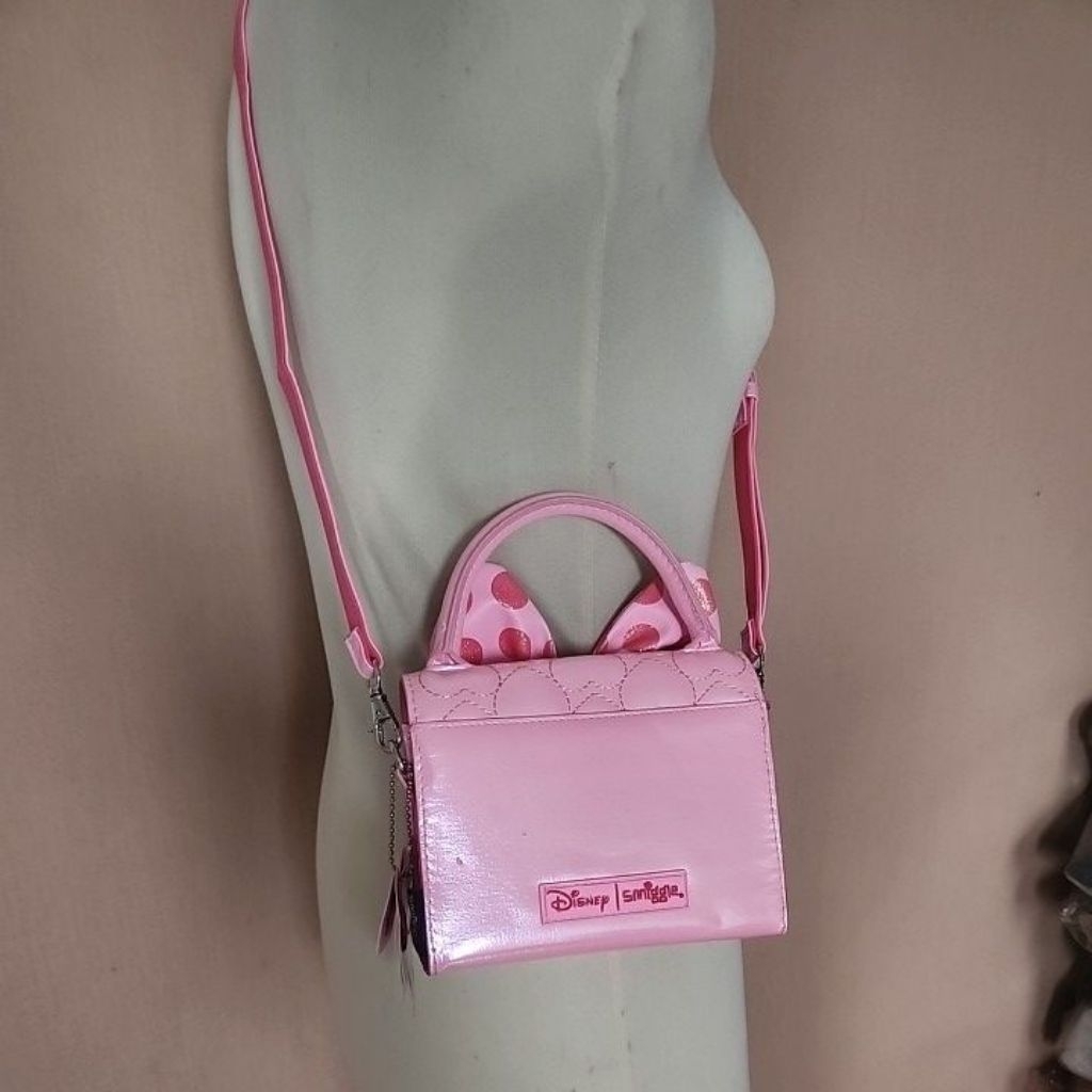 TAS SLEMPANG SMIGGLE MINNIE MOUSE PITA ORIGINAL