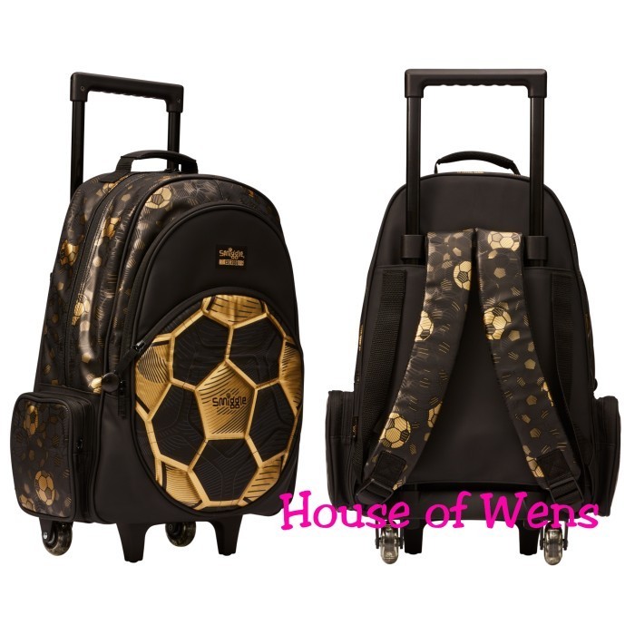 SMIGGLE SCORE TROLLEY BACKPACK WITH LIGHT UP WHEEL ORIGINAL