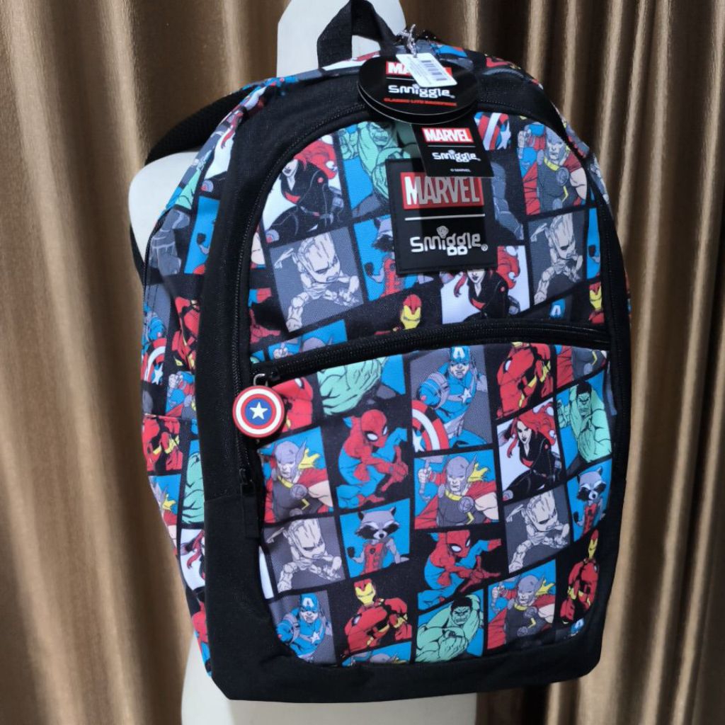 TAS SMIGGLE MODEL CLASSIC MARVEL BACKPACK ORIGINAL  - TAS SEKOLAH SD+
