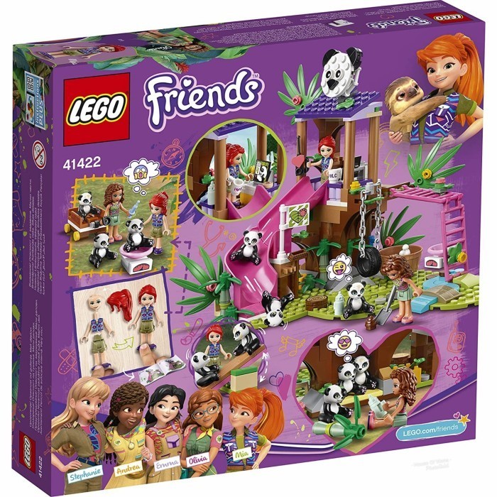 LEGO 41422 FRIENDS PANDA JUNGLE TREE HOUSE PLAYGROUND 7+ 265 PCS