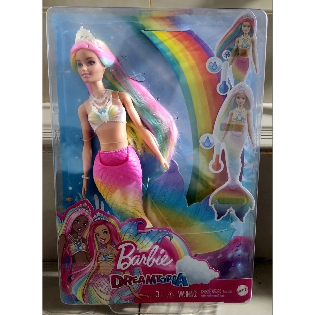 BARBIE DREAMTOPIA RAINBOW MAGIC MERMAID DOLL - BONEKA BARBIE ORIGINAL MATTEL