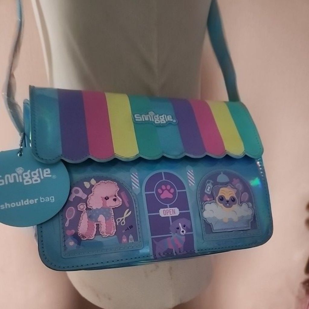 SMIGGLE GO GIRL SHOP SHOULDER BAG ORIGINAL - TAS SELEMPANG ANAK