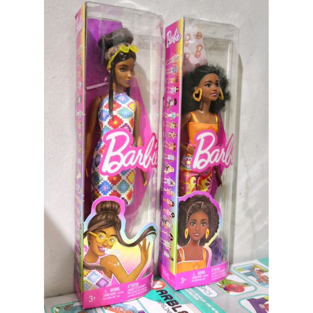 BARBIE FASHIONISTAS BLACK HAIR  - BONEKA BARBIE MATTEL ORIGINAL
