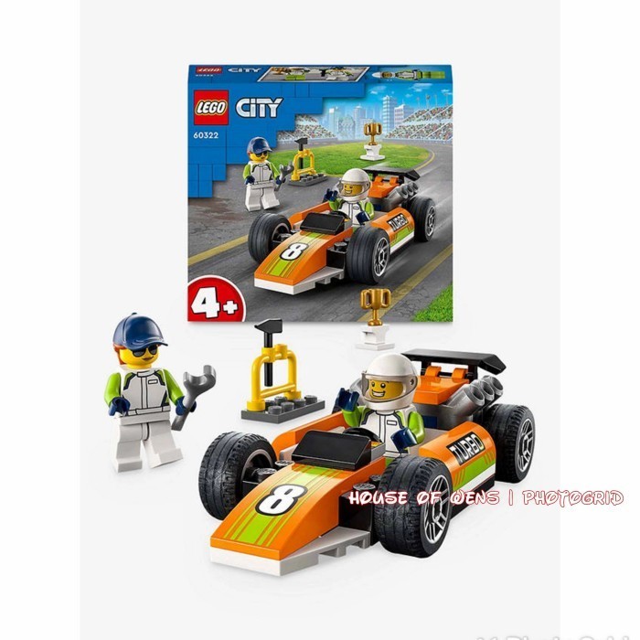 LEGO 60322 CITY RACE CAR 4+ 46 PCS - MAINAN LEGO BNIB SNI ORIGINAL