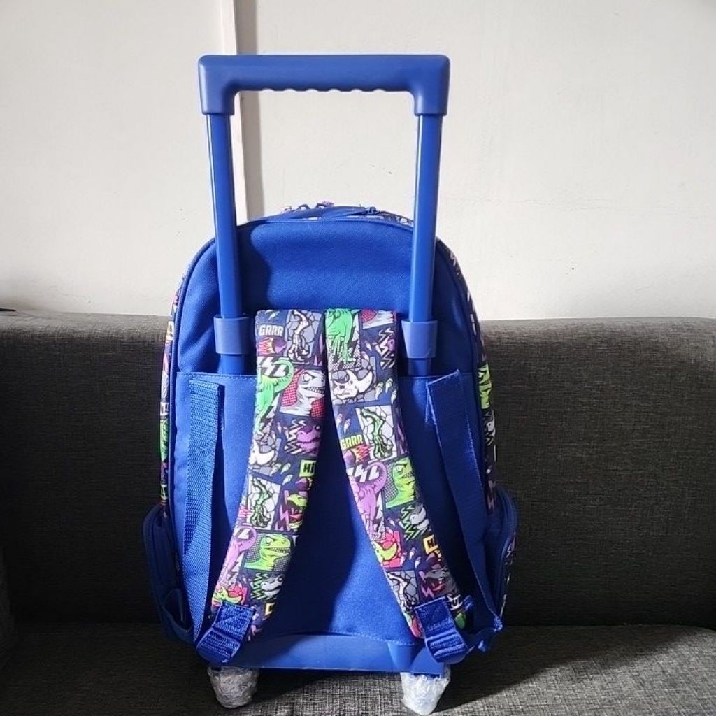 SALE SMIGGLE TROLLEY BACKPACK & LUNCHBAG MODEL DINO BRIGHT SIDE SD+ ORIGINAL