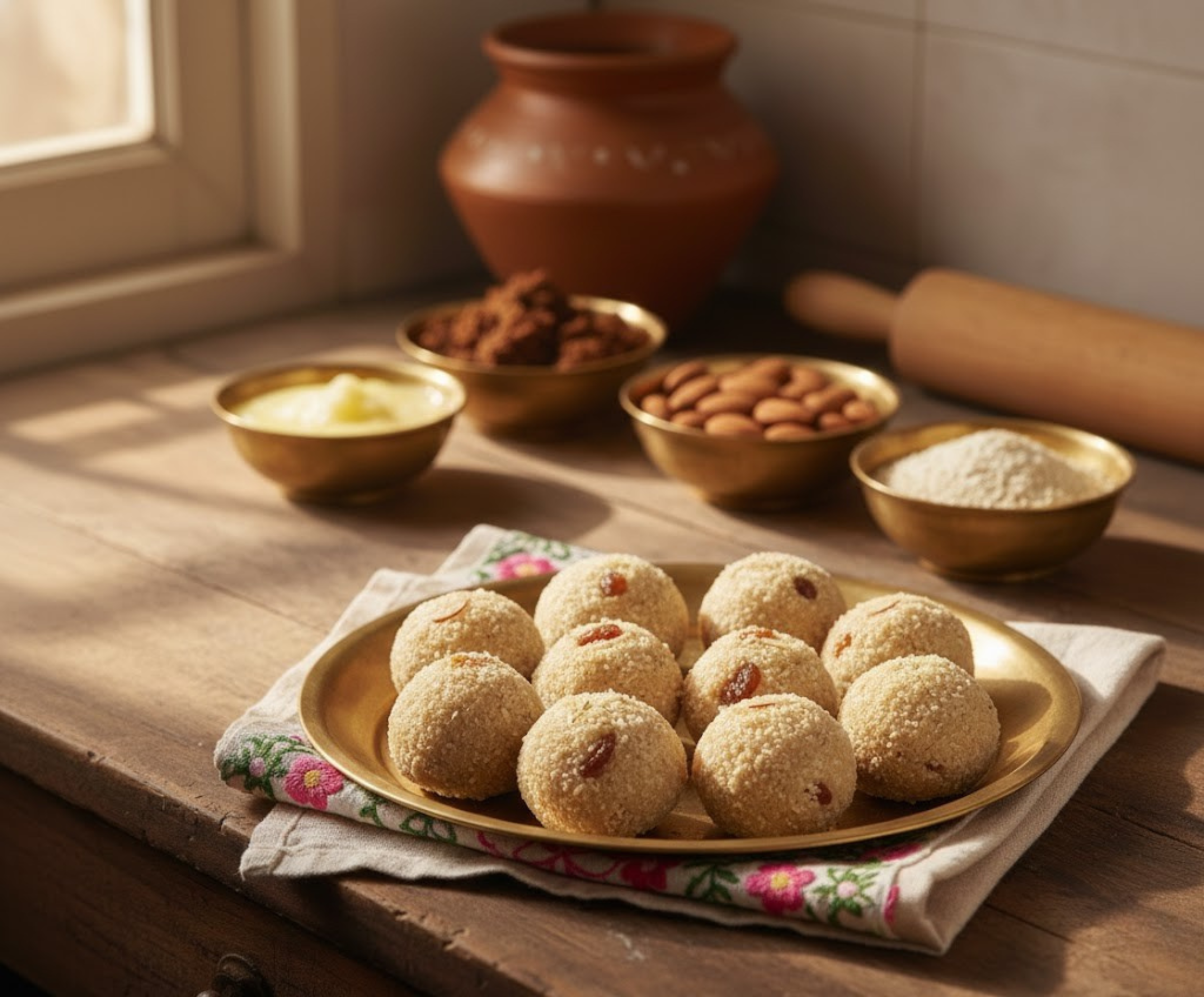 Shaamwaali Suji Pinni | ਸ਼ਾਮਵਾਲੀ ਸੂਜੀ ਦੀ ਪਿੰਨੀ