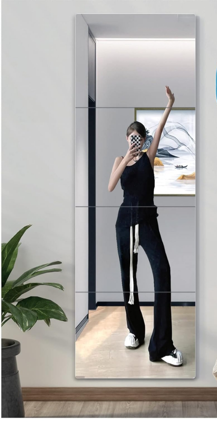 12x48 inches Wall and cupboard mirror glass unpolished import quality