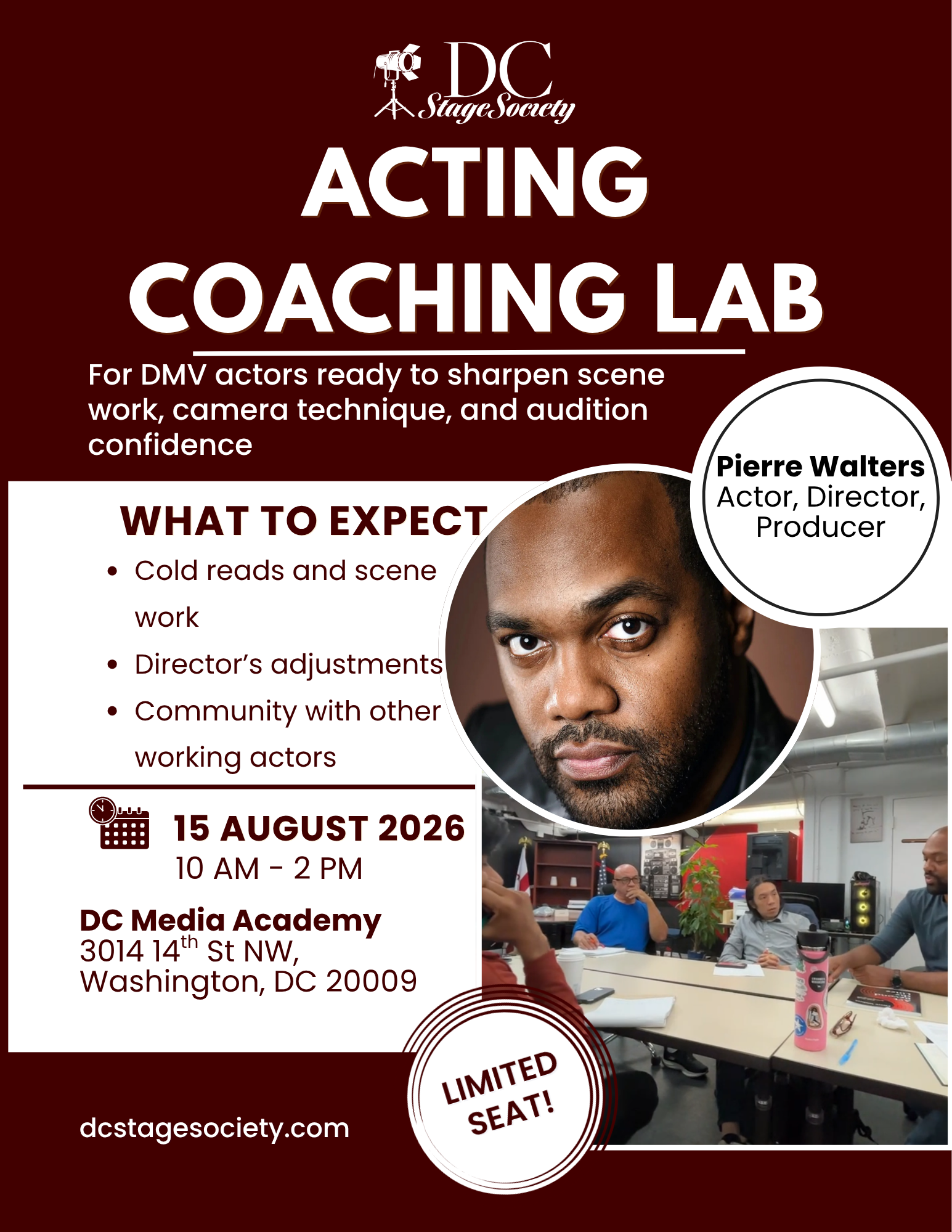 Acting Coaching Lab Launch Workshop