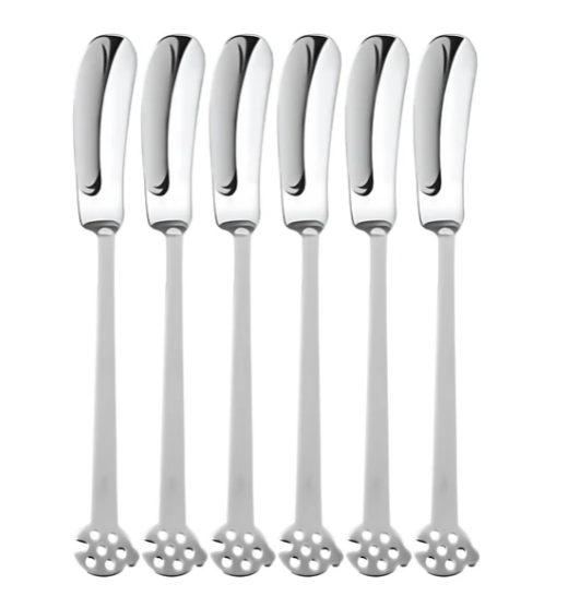 Mepra - Butter Spreader Set 6 Pieces - Stainless Steel