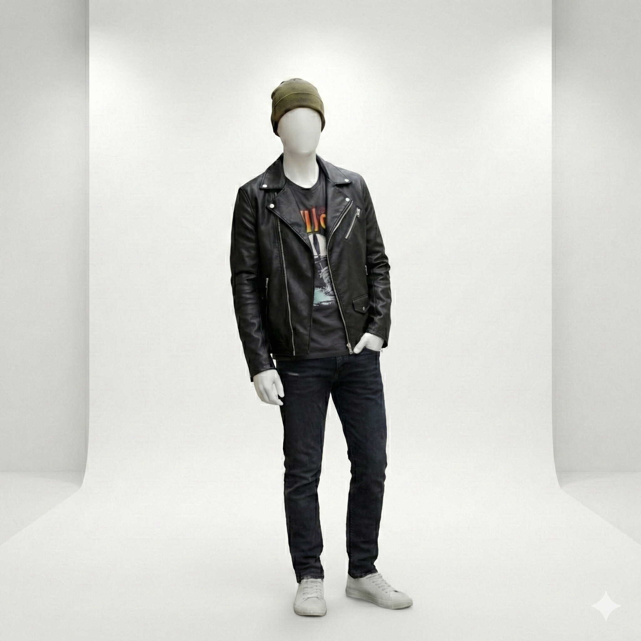 Men's Black Leather Jacket