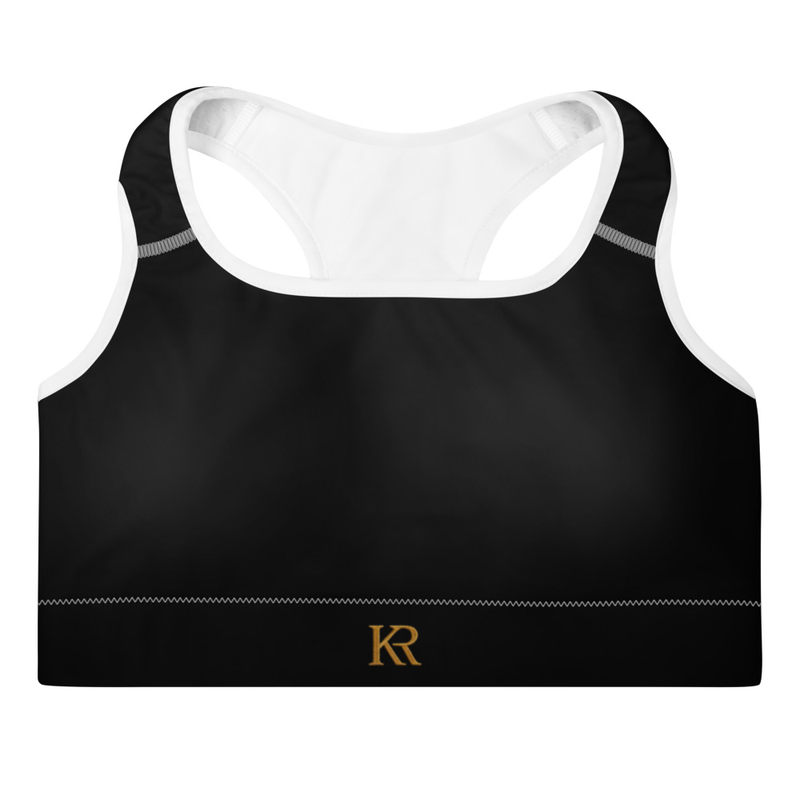 Brassière de Sport Maintien Confort - KR Premium (Noir/Blanc)