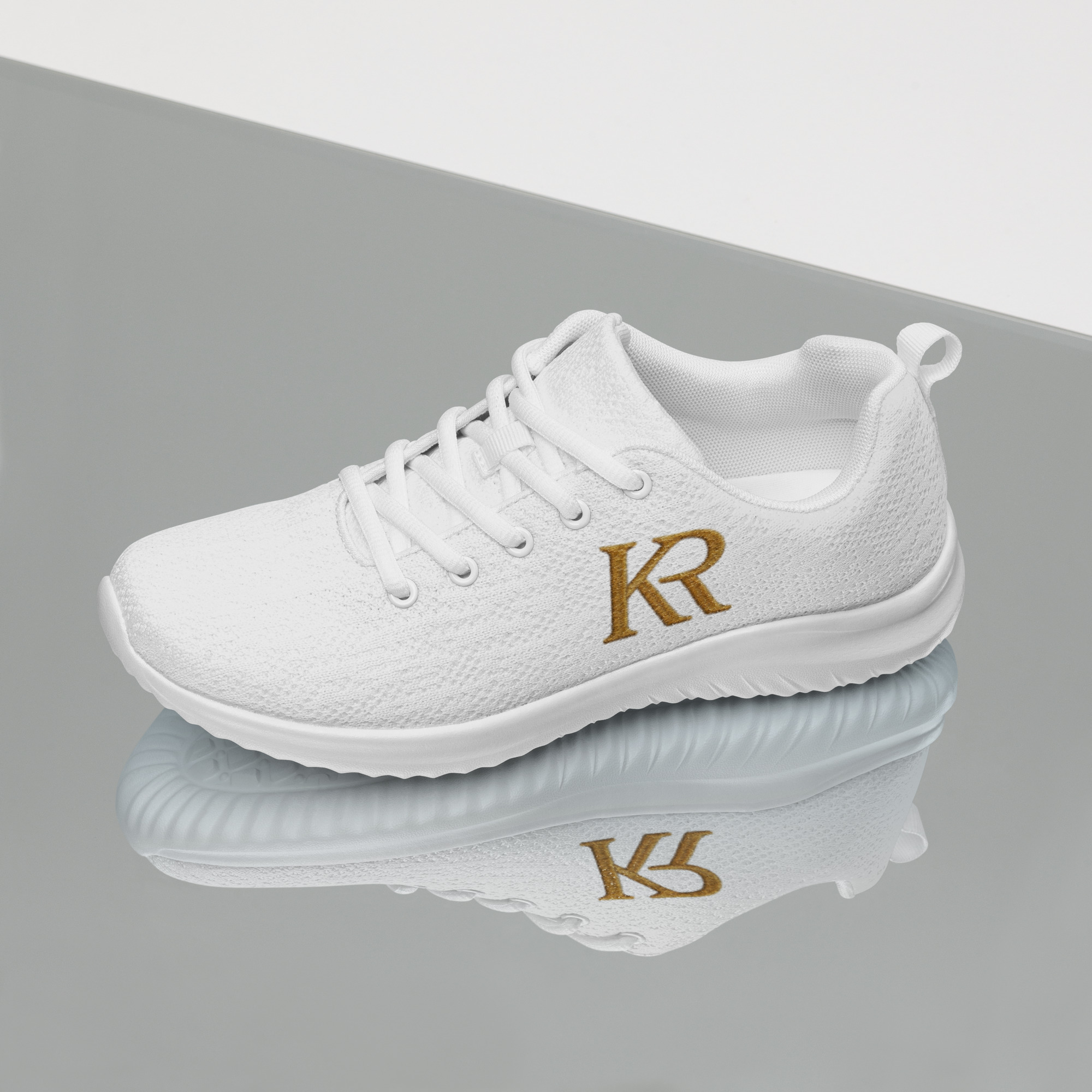 Sneakers KR Premium Dames - Blanc Pur & Or