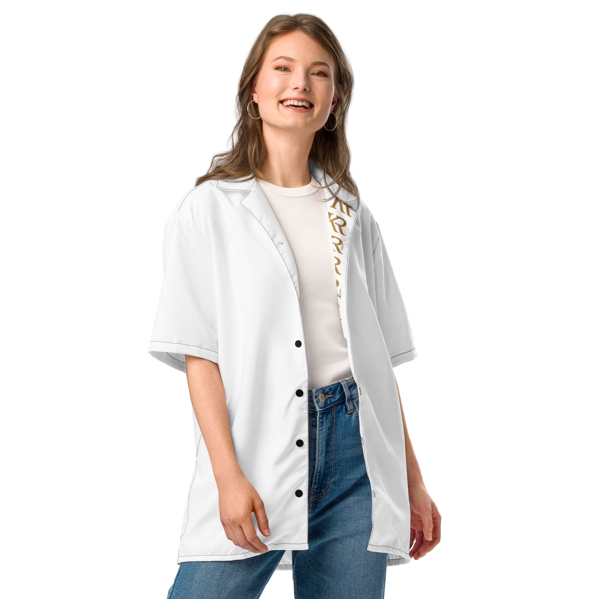Chemise Blanche Premium KR - Manches Courtes & Coutures Contrastées
