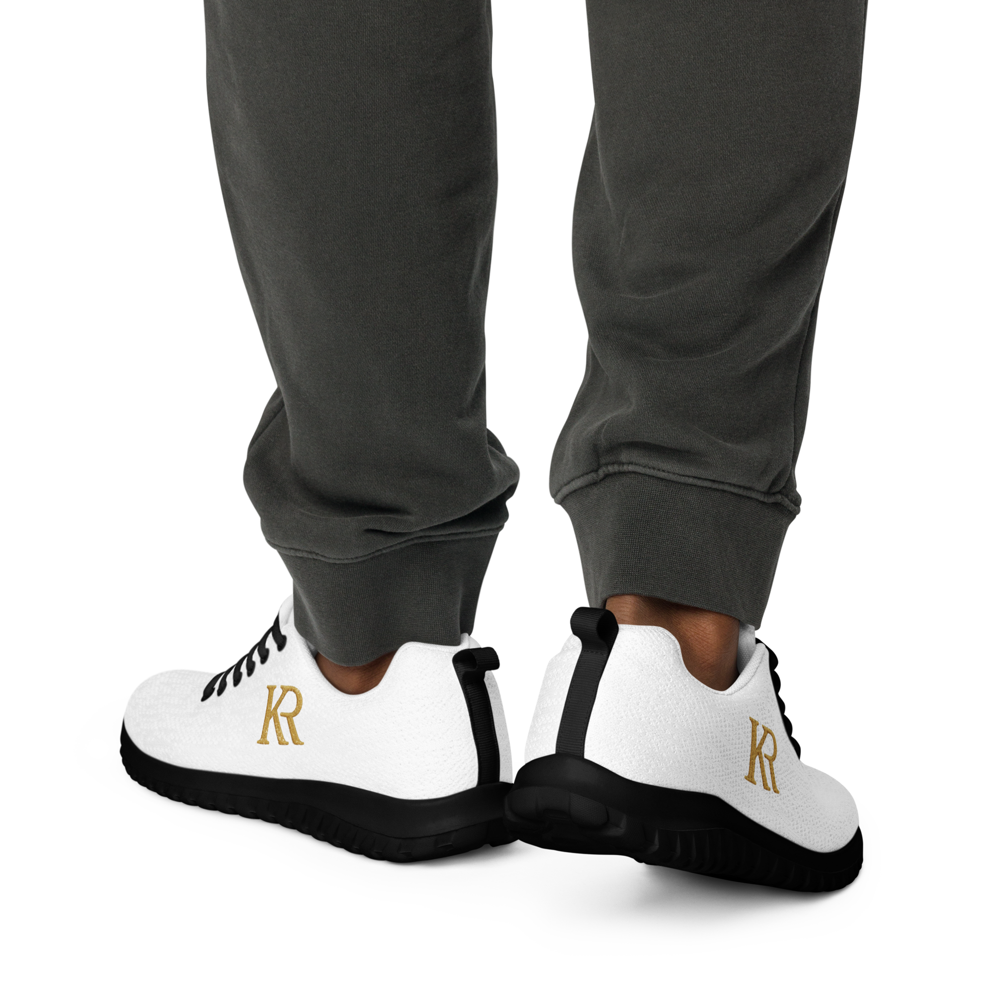 Baskets Premium KR - Sneakers Blanc & Noir pour Homme