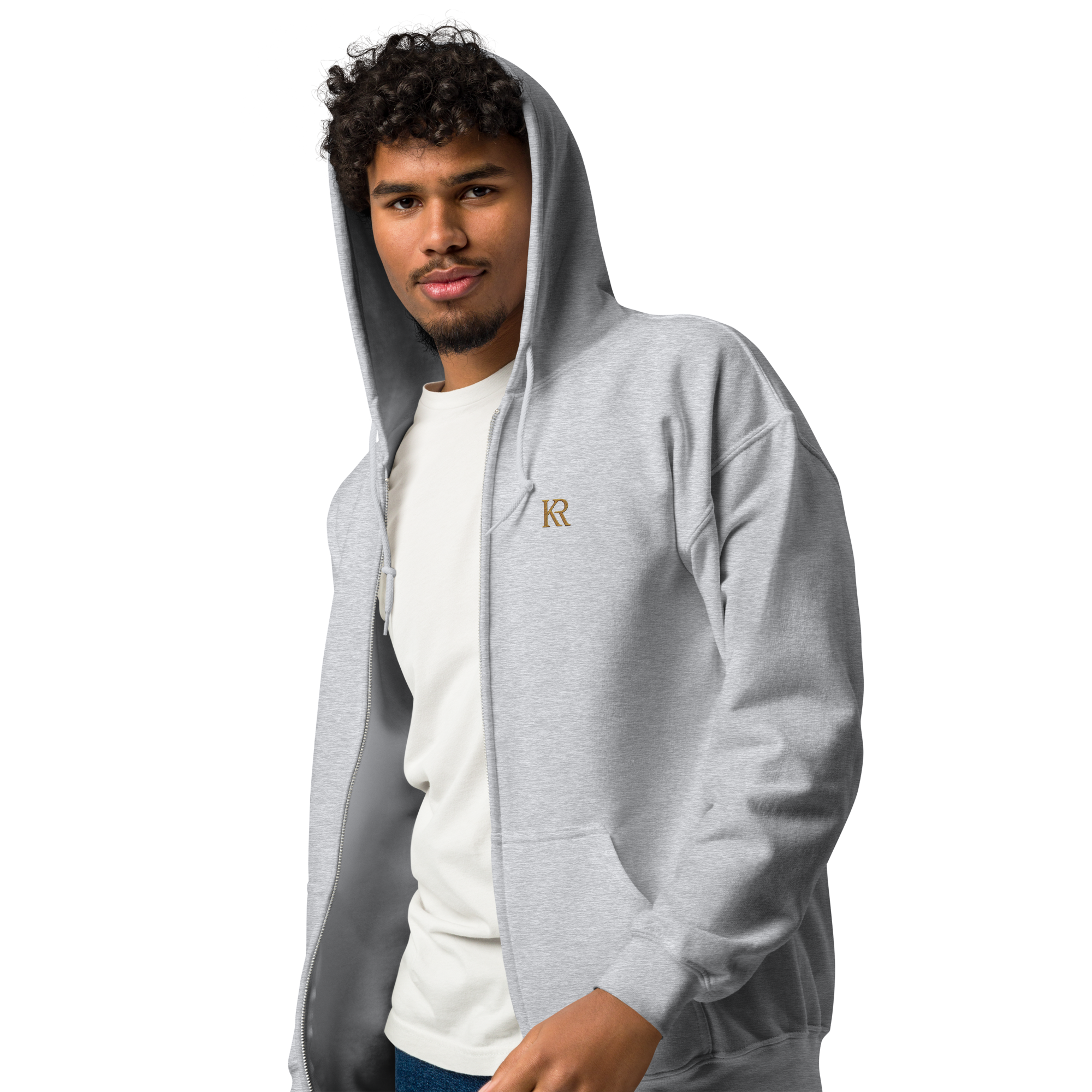 Sweat à Capuche Zippé Premium KR - Unisexe & Brodé