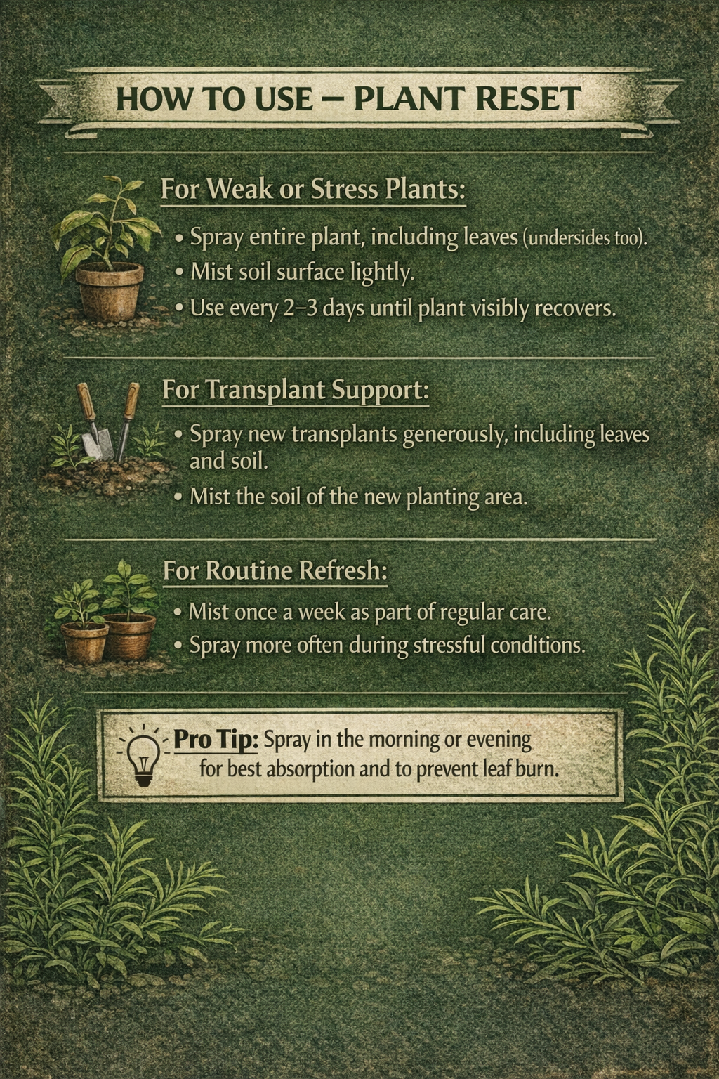 Plant Reset Rosemary Leaf Recovery Spray