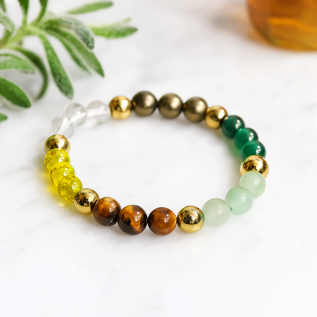 Colorful Gemstone Bead Bracelet