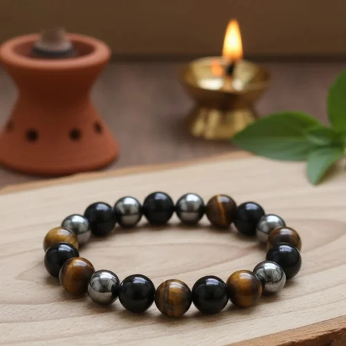 Tiger Eye & Hematite Bead Bracelet