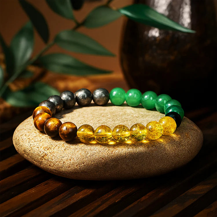 Multicolor Gemstone Beaded Bracelet