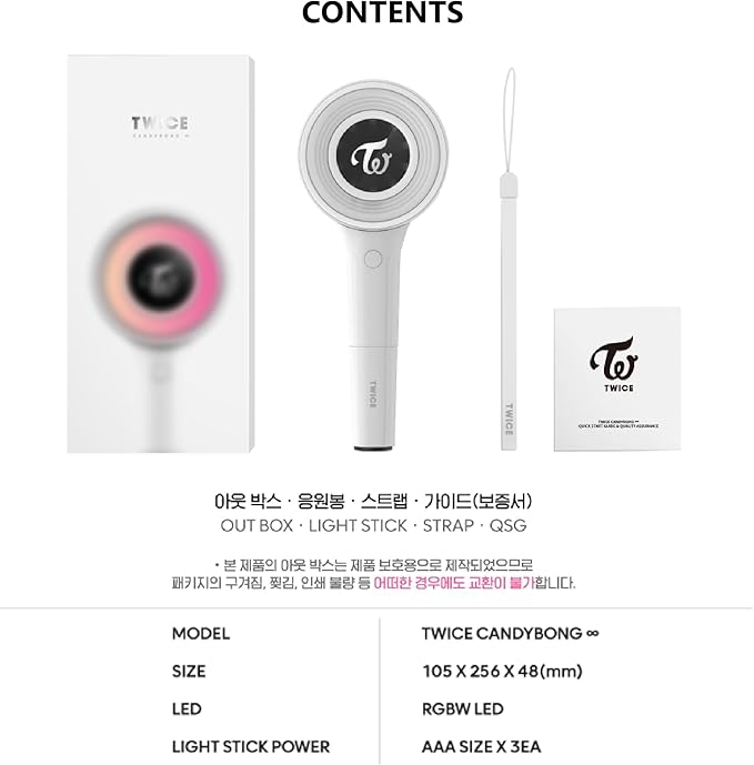TWICE CANDY BONG - Official Light Stick Ver 3 Infinity