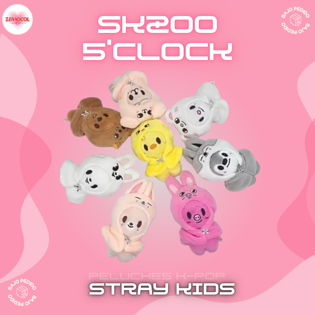 PELUCHES SKZOO 5'CLOCK - STRAY KIDS