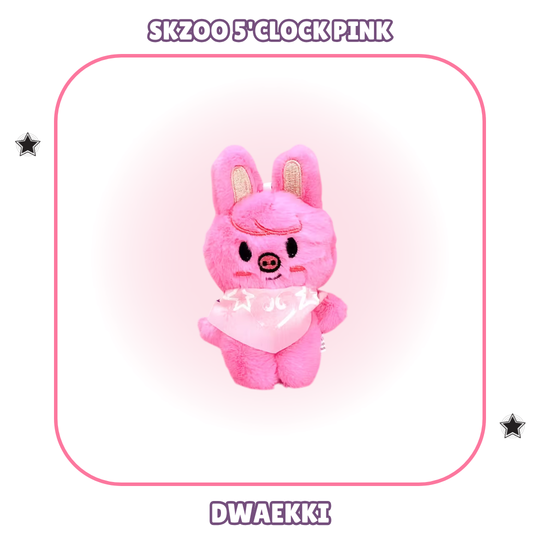 PELUCHES SKZOO 5'CLOCK PINK - STRAY KIDS