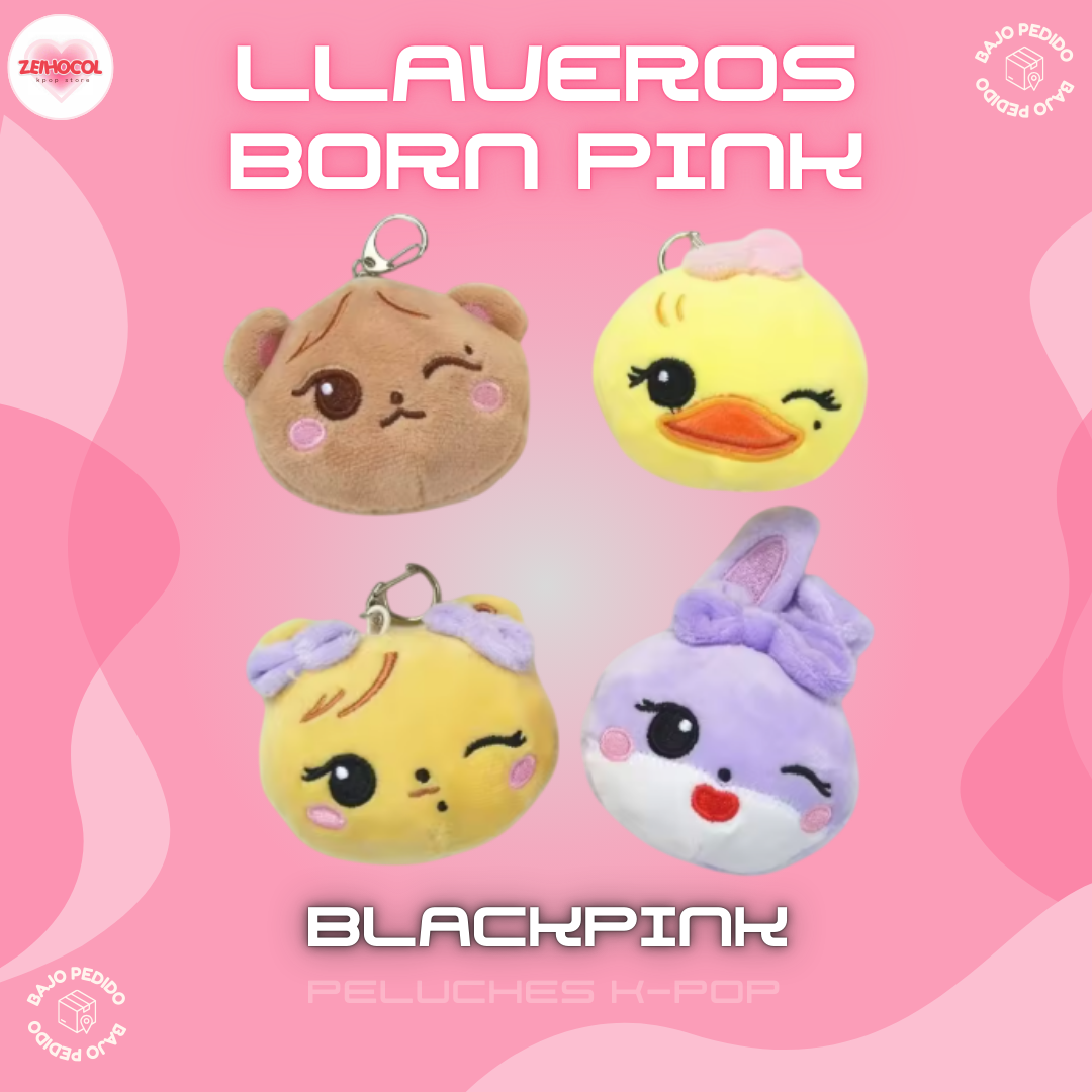 LLAVEROS PELUCHE BORN PINK - BLACK PINK