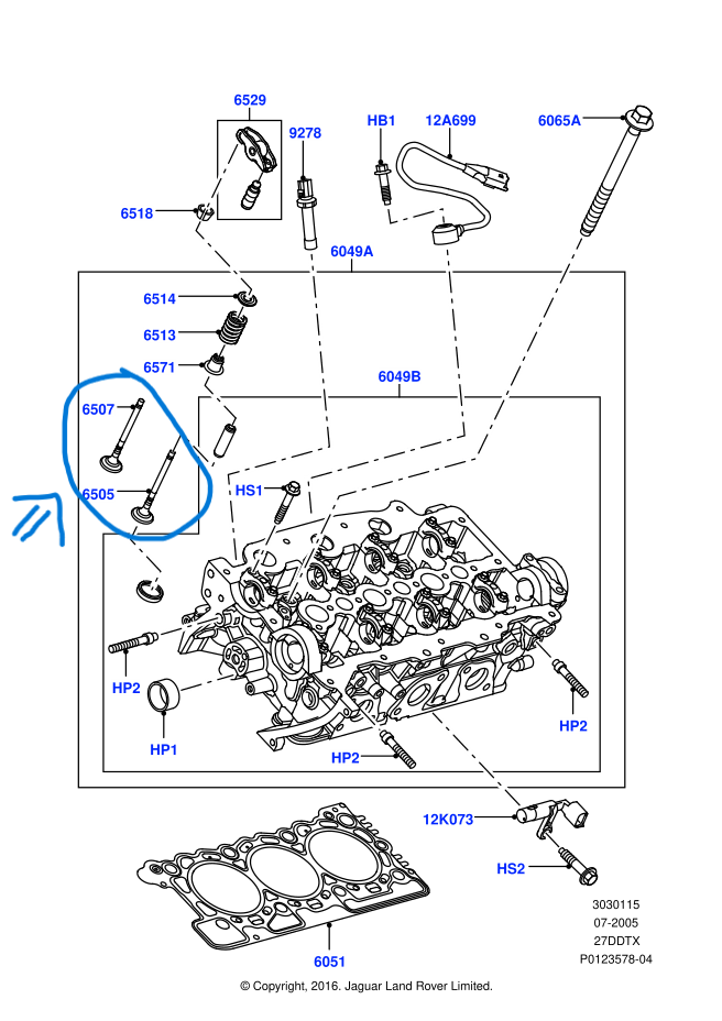 1311281 - LR008130 SUBAP TAKIMI EMME VE EGZOZ