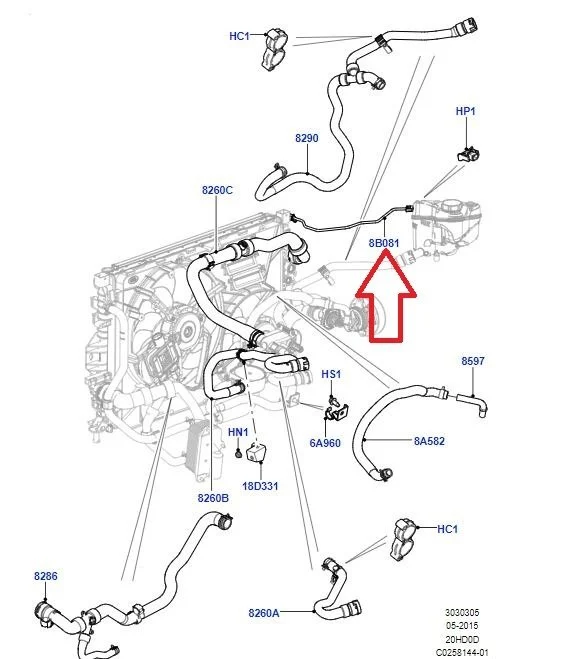 LR060347 - TAHLİYE HORTUMU 
