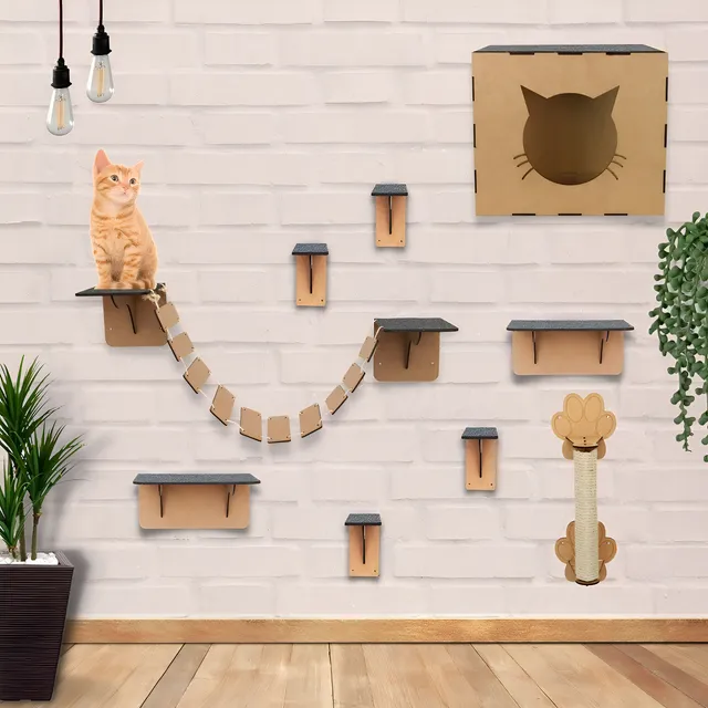 Kit Escalada de Parede para Gatos