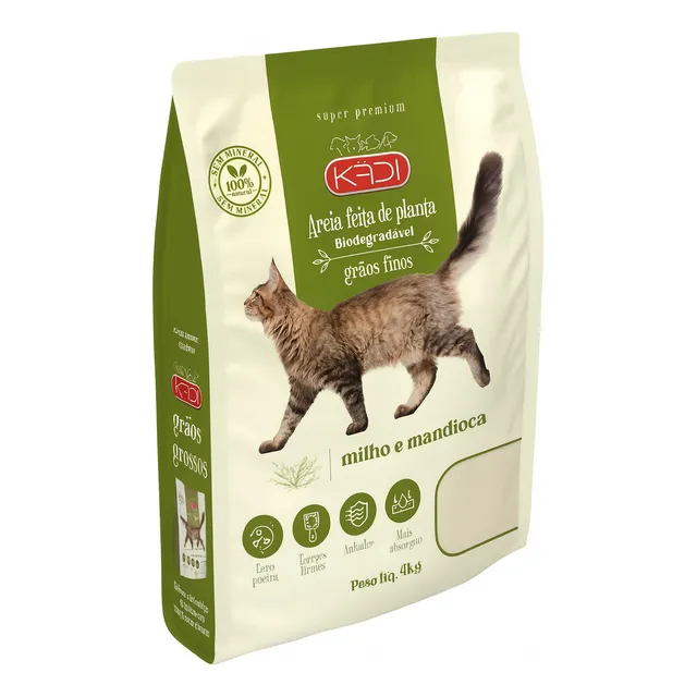 Areia para Gato Kedi Milho e Mandioca