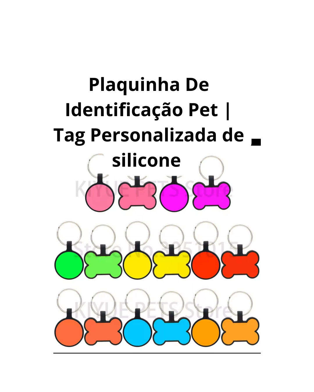 Plaquinha Identificação Pet