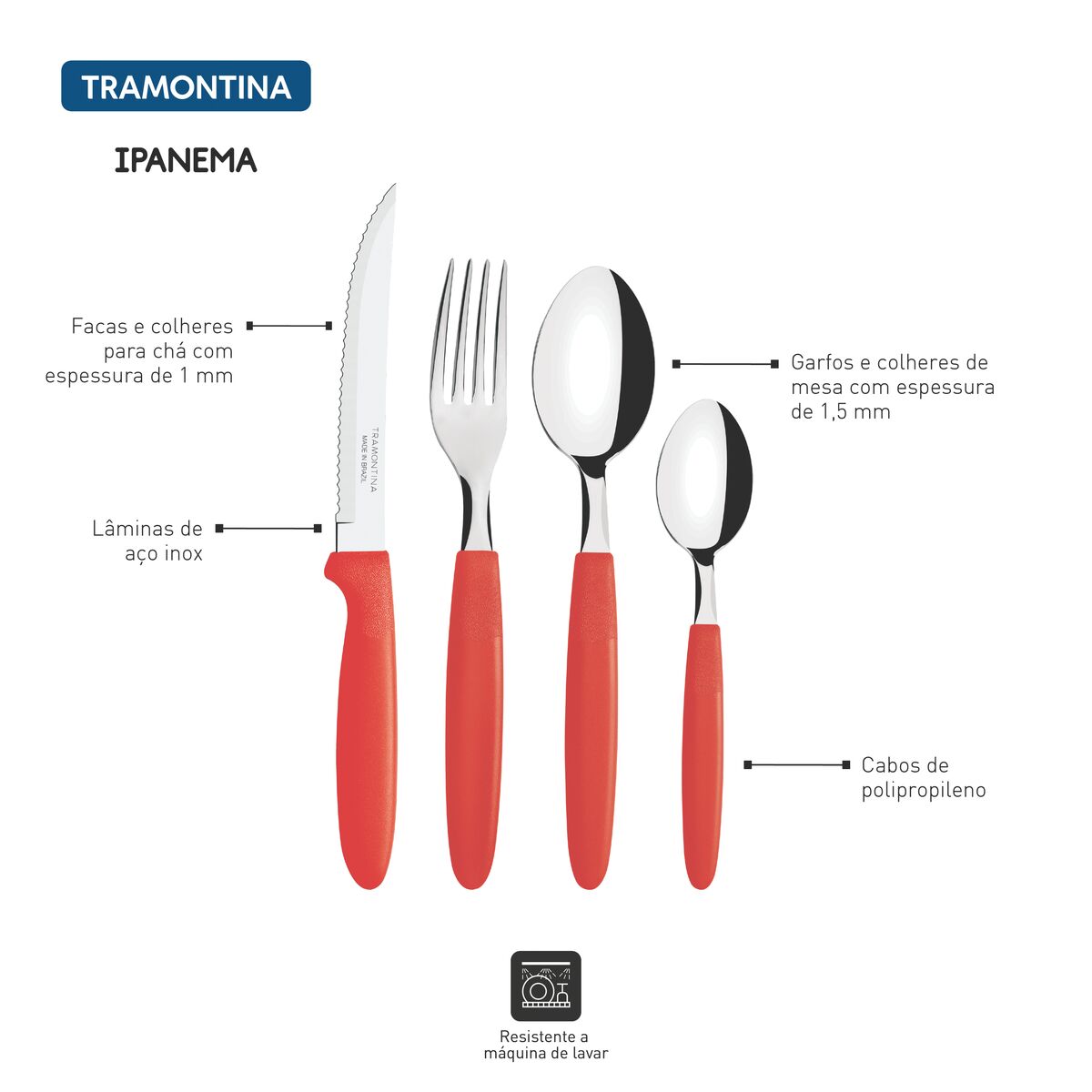 FAQUEIRO INOX 24PC IPANEMA VER