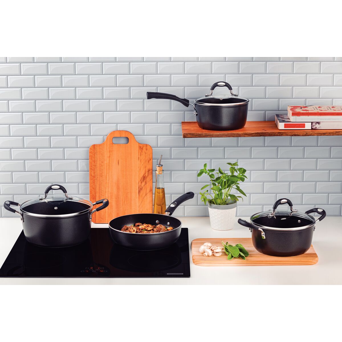 JOGO DE PANELAS 4PCS MONACO INDUCAO PRETO