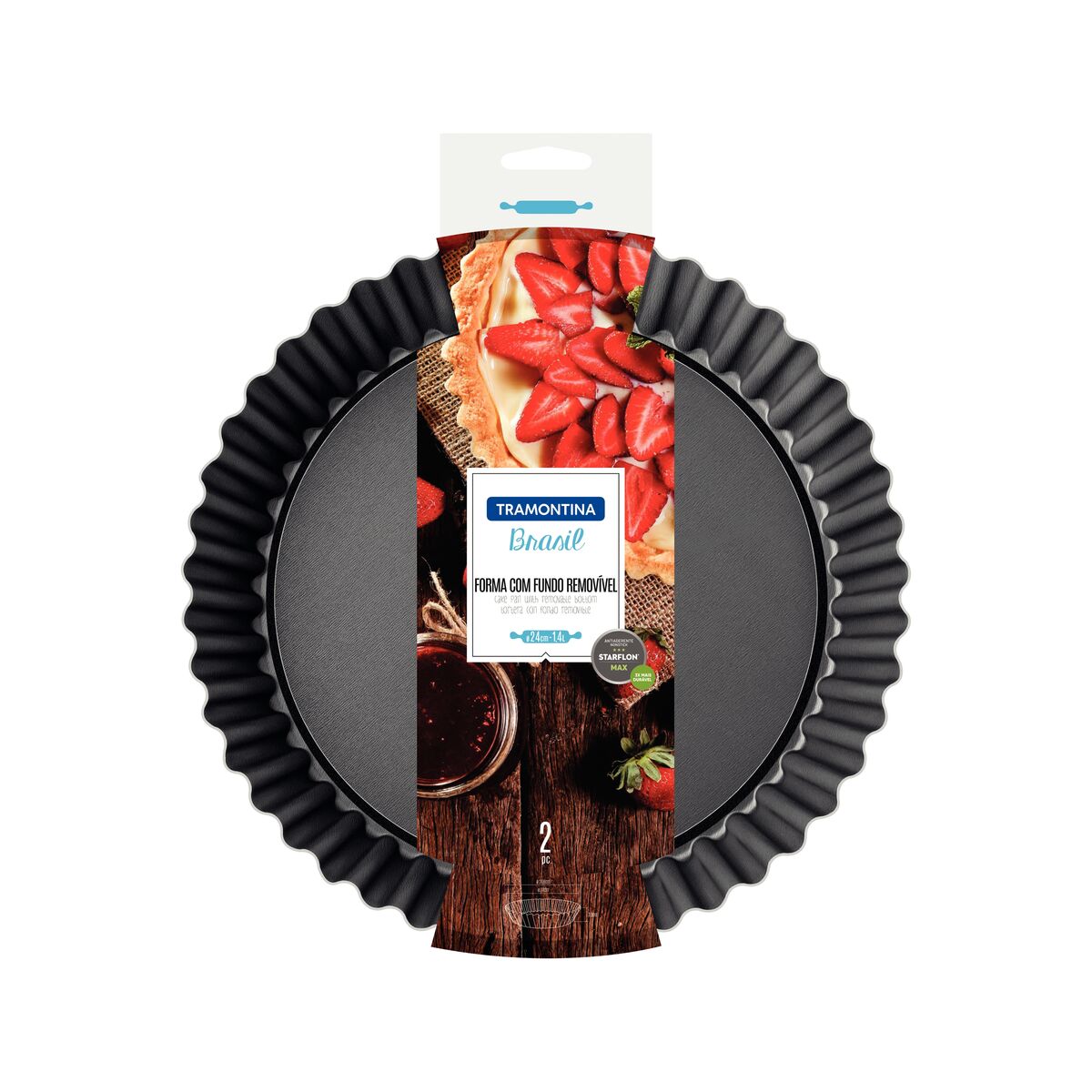 FORM ALUM FUND/REMO 24CM BRASIL GRA