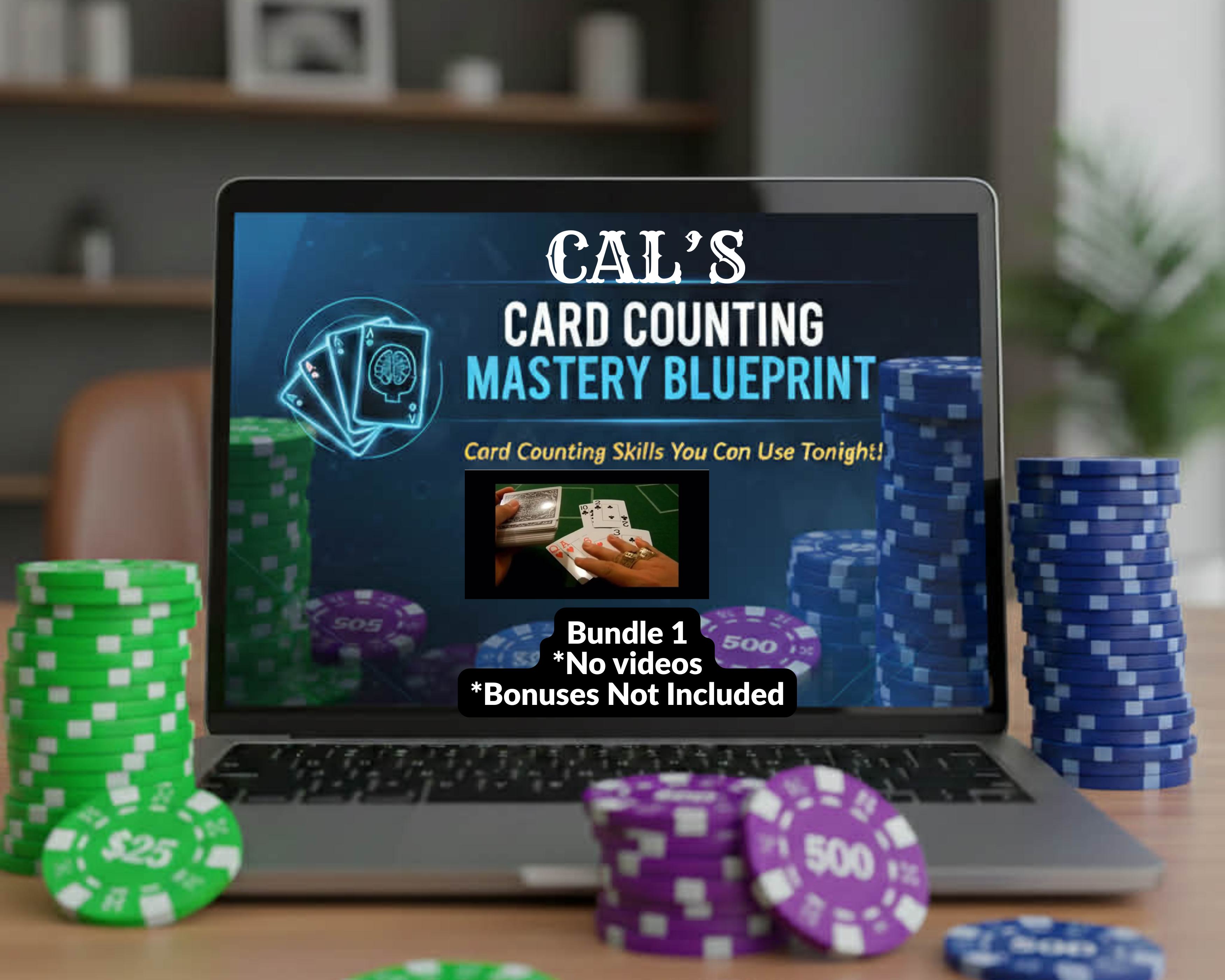 Cal's Card Counting Mastery Blueprint Bundle 1: No videos or Bonuses included. 