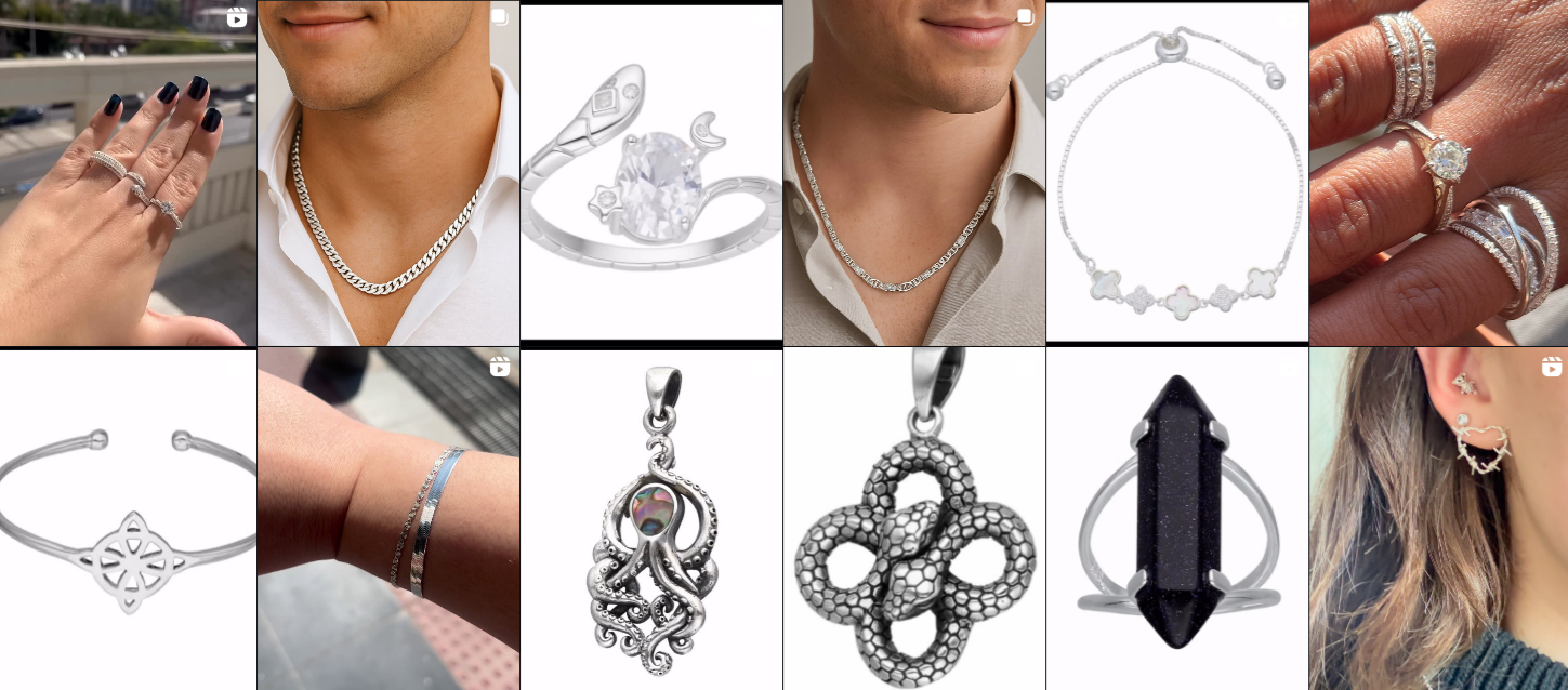 Elegant Silver Jewelry Collection