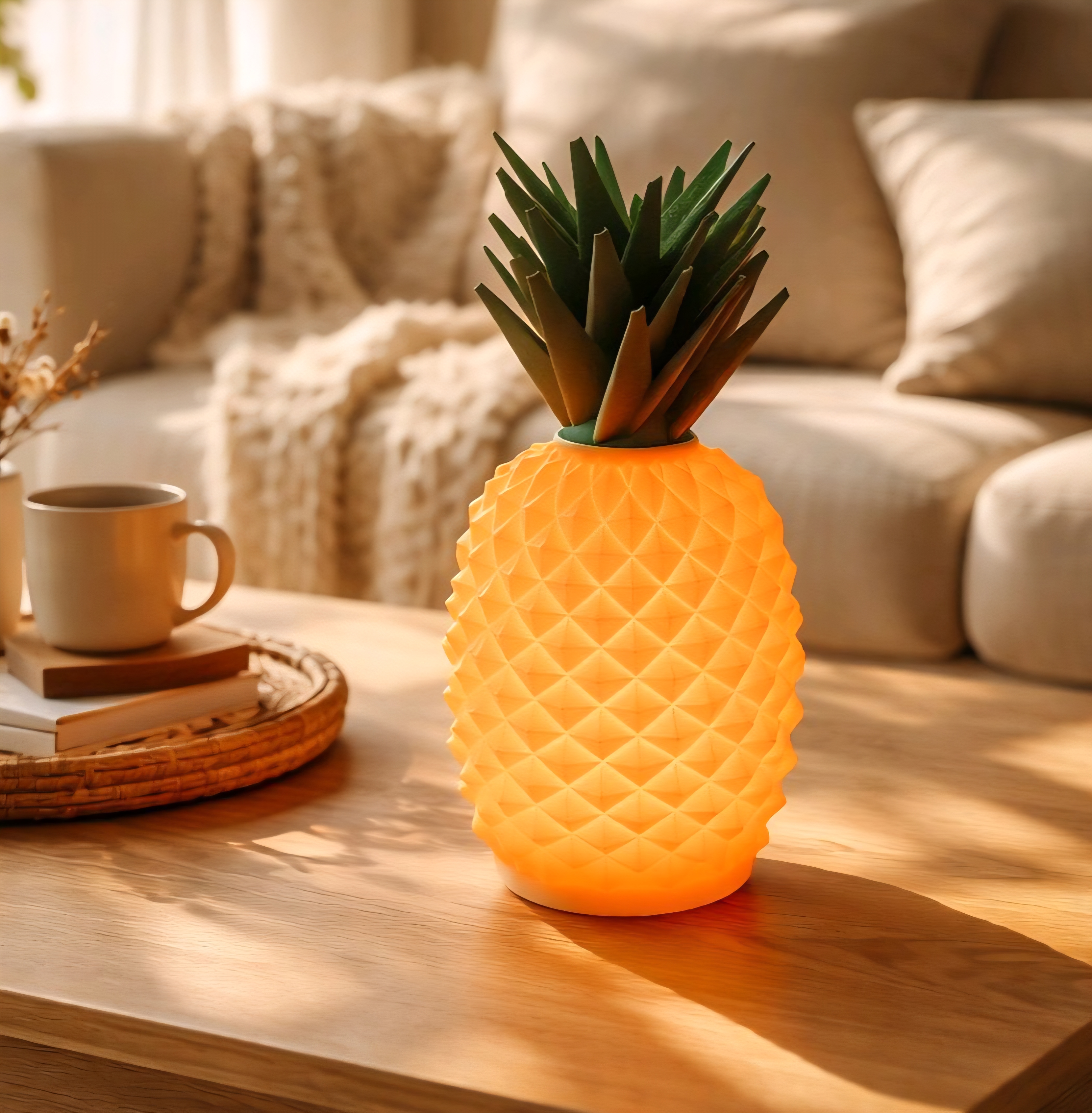 Lampe LED ANANAS avec télécommande