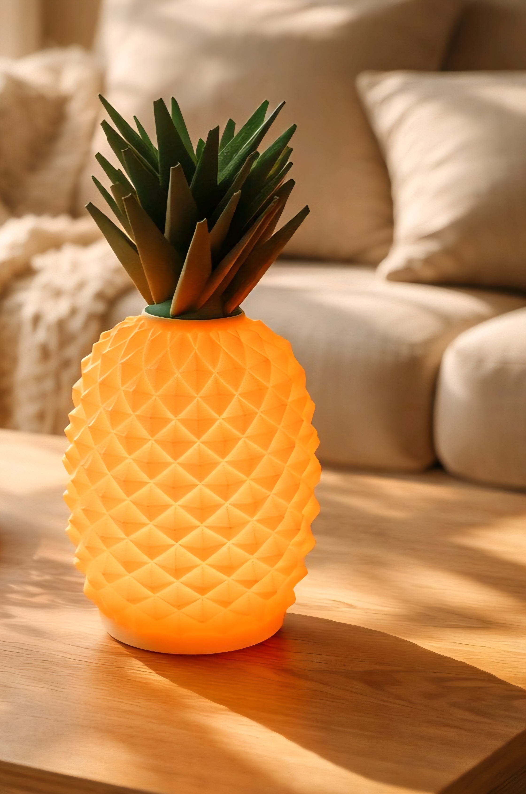 Lampe LED ANANAS avec télécommande