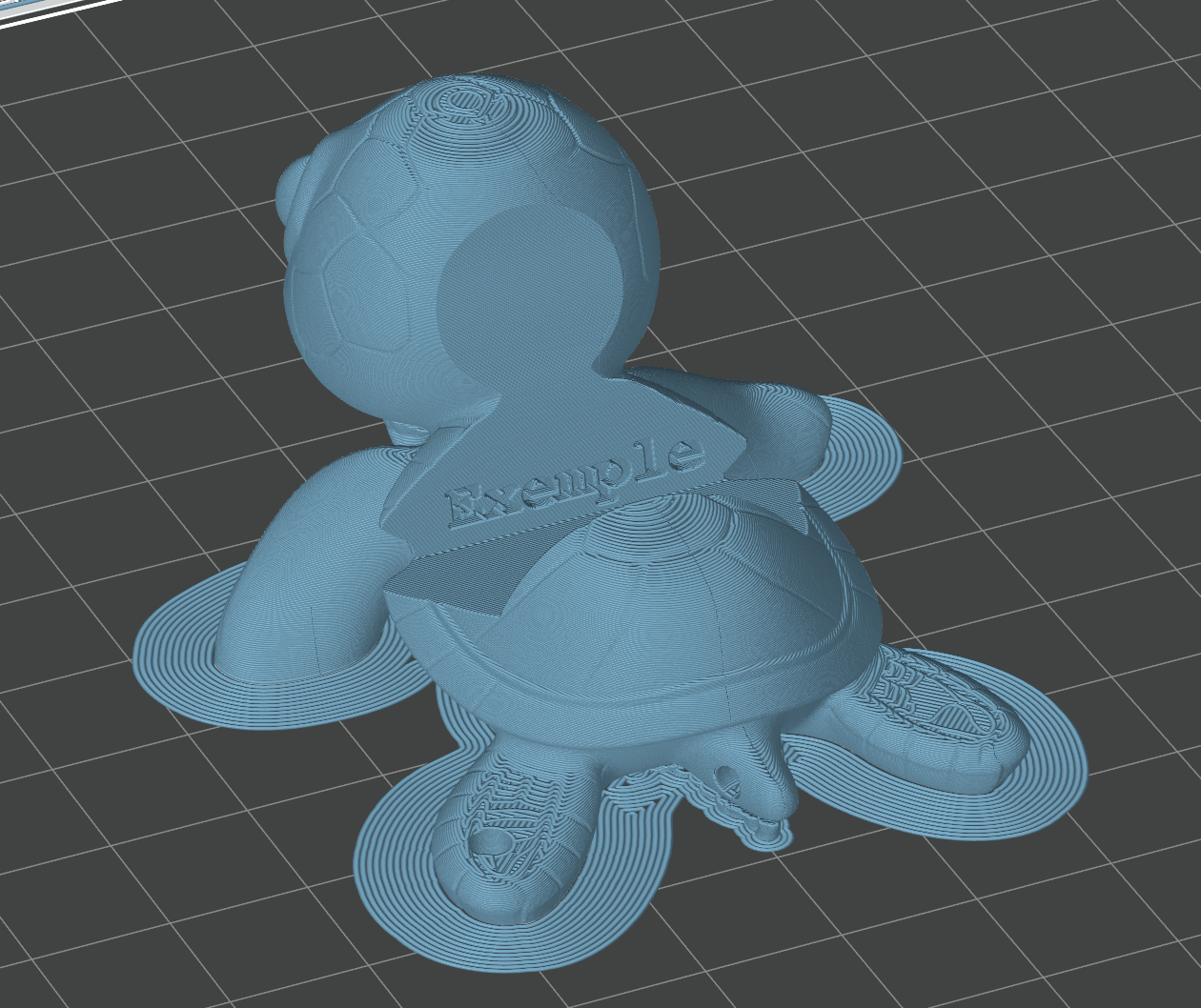 Porte-clés Tortue 3D