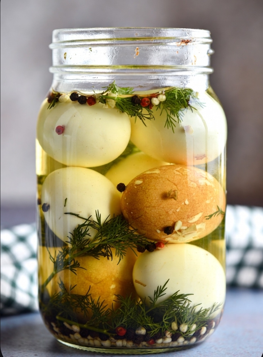 Tangy Dill Pickled Eggs