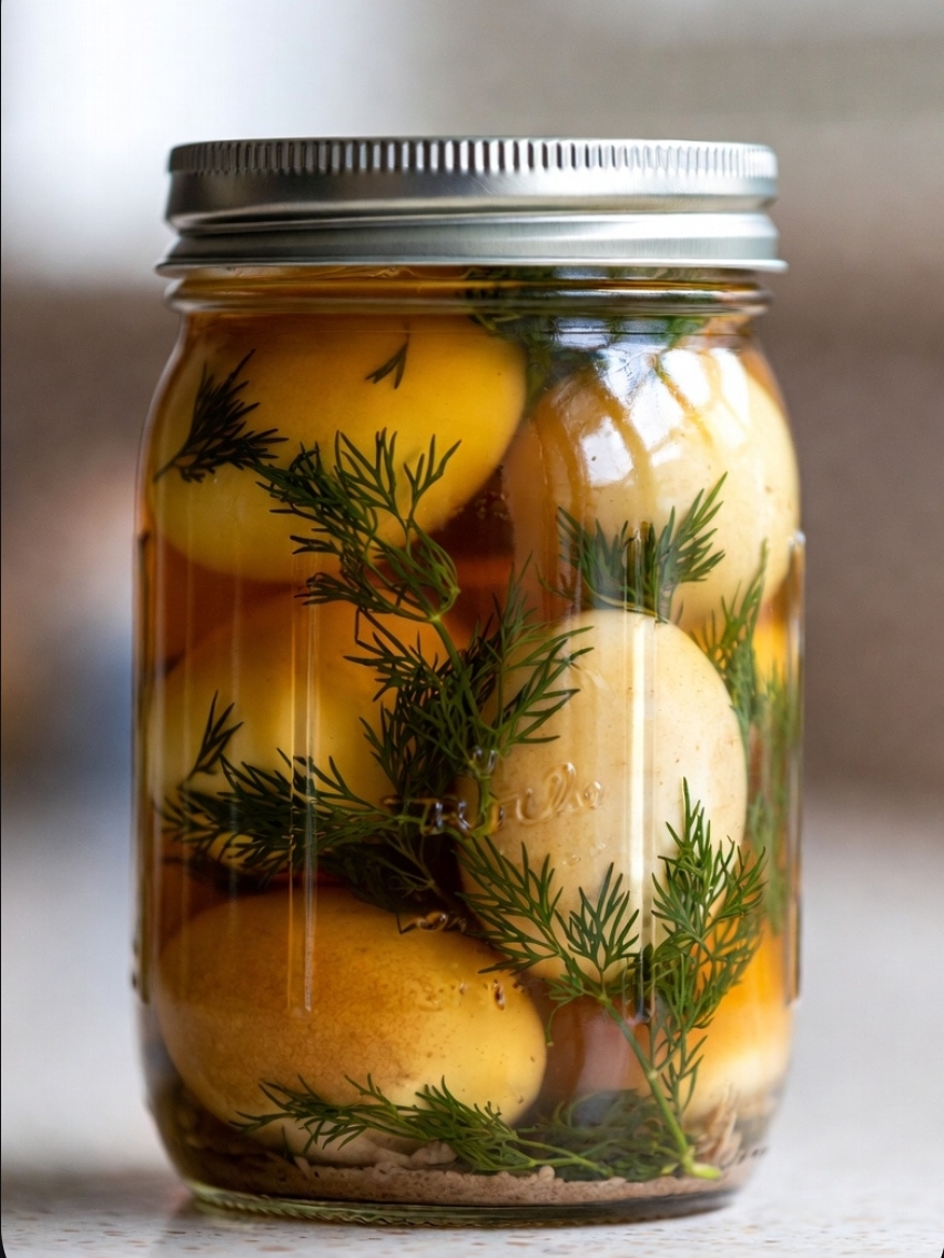 Tangy Dill Pickled Eggs