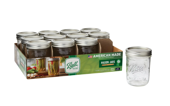 Ball Mason Jars 12-Pack 8oz